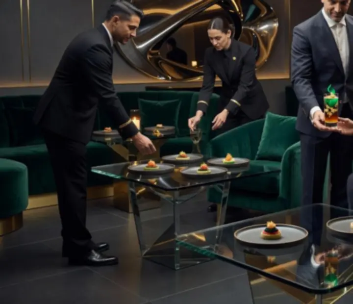 Accueil gastronomique d’une soirée poker en restaurant
