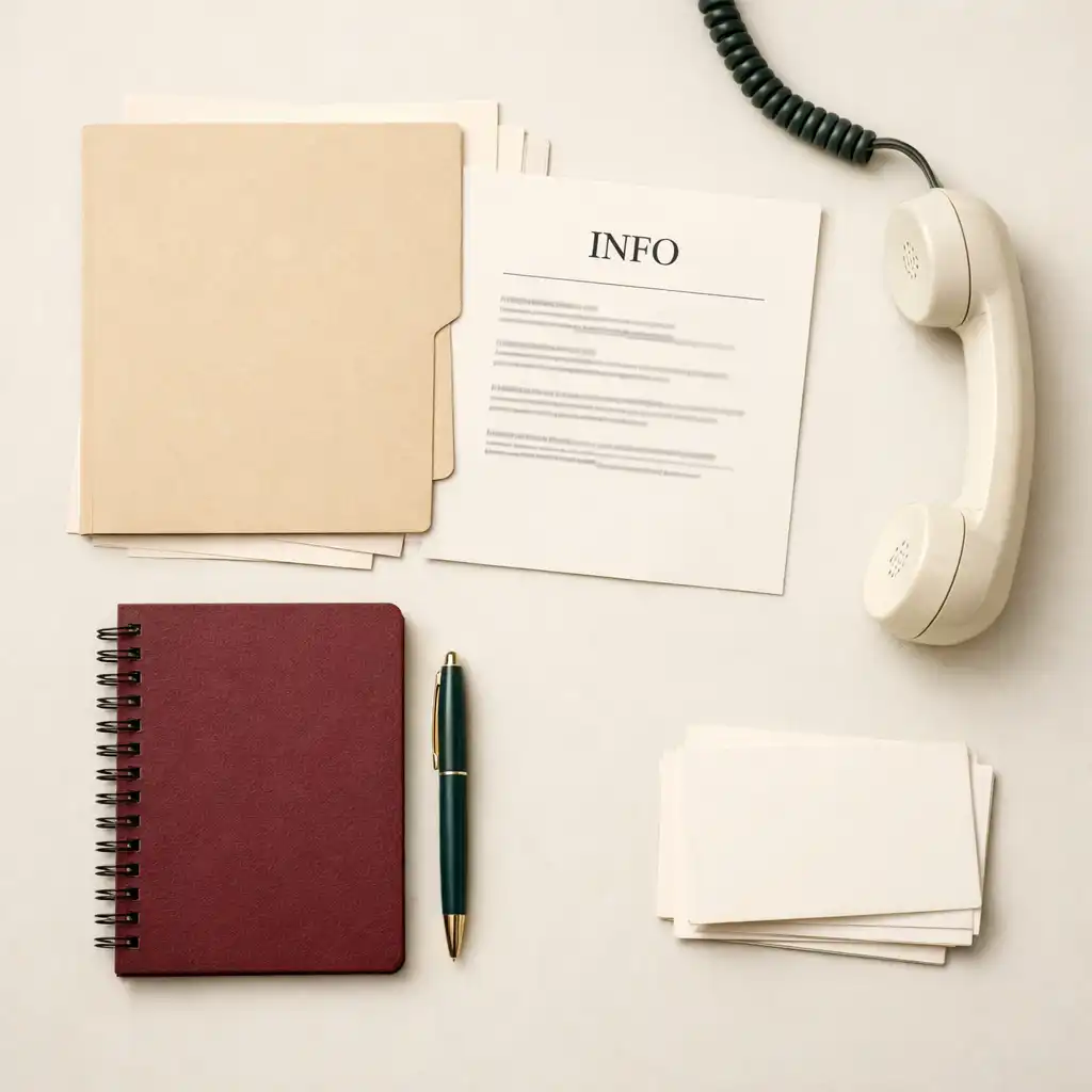 Documents et téléphone symbolisant l'accès à des რესources publiques